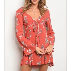 HP 🌺 Rust Floral Dress